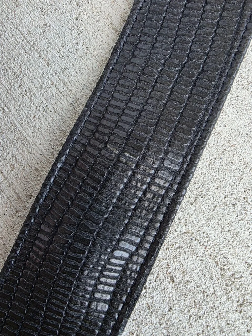 JJ Winters Kylie Belt Black Italian Leather Belt Buckle Made in USA Size M 40”